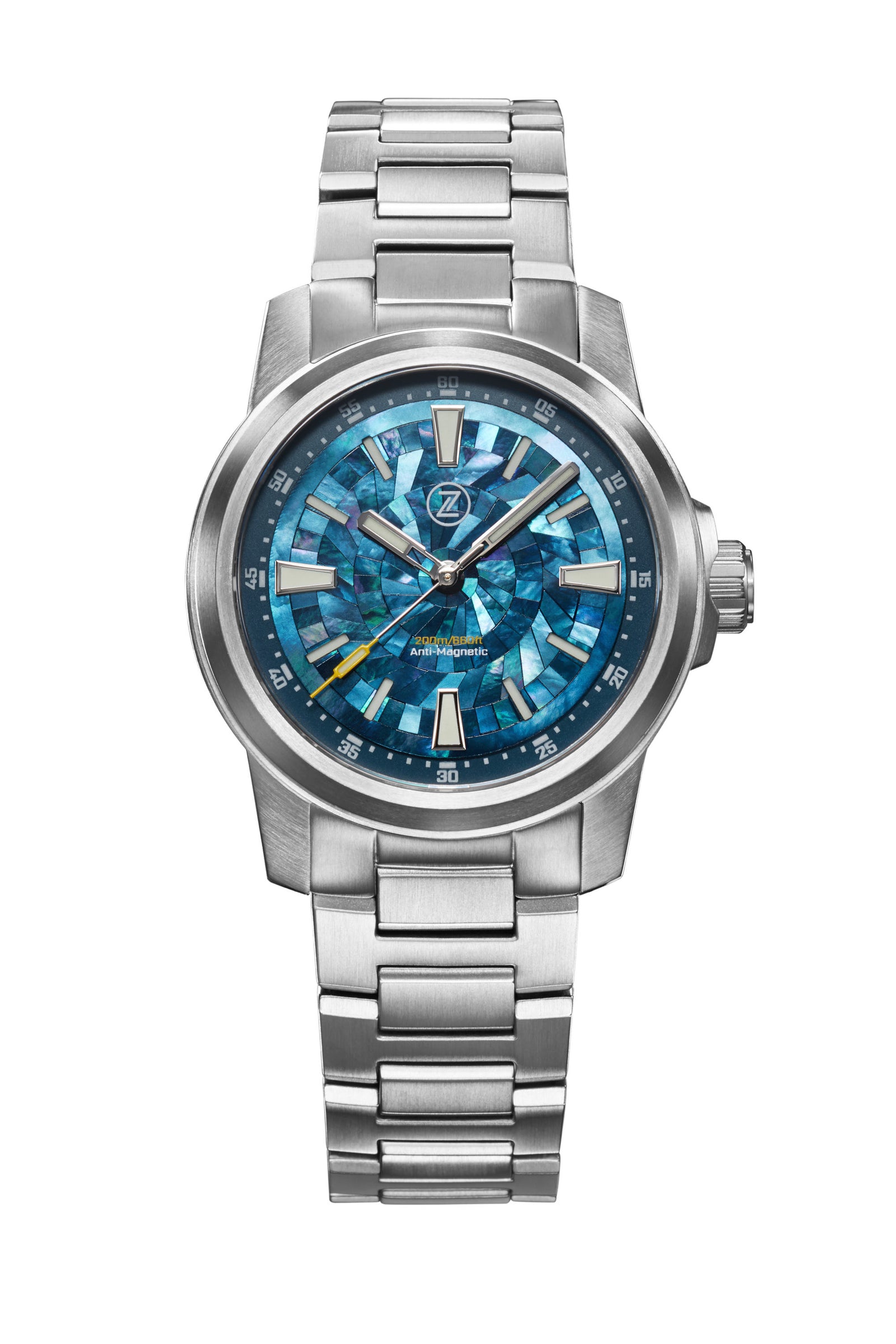 Aurora Field 38mm Ti 'Mosaic MOP' – Zelos Watches