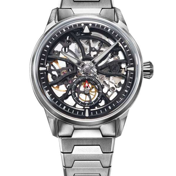 Skyraider 40 Skeleton Titanium – Zelos Watches