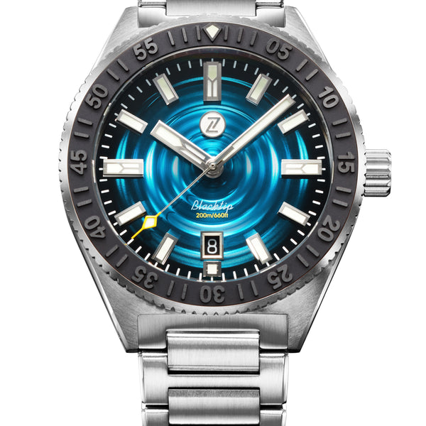 Blacktip 200m Diver SS Whirlpool – Zelos Watches
