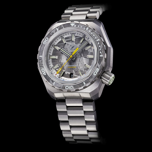 Hammerhead 2 1000m Steel Meteorite Seiko NH35 Zelos Watches