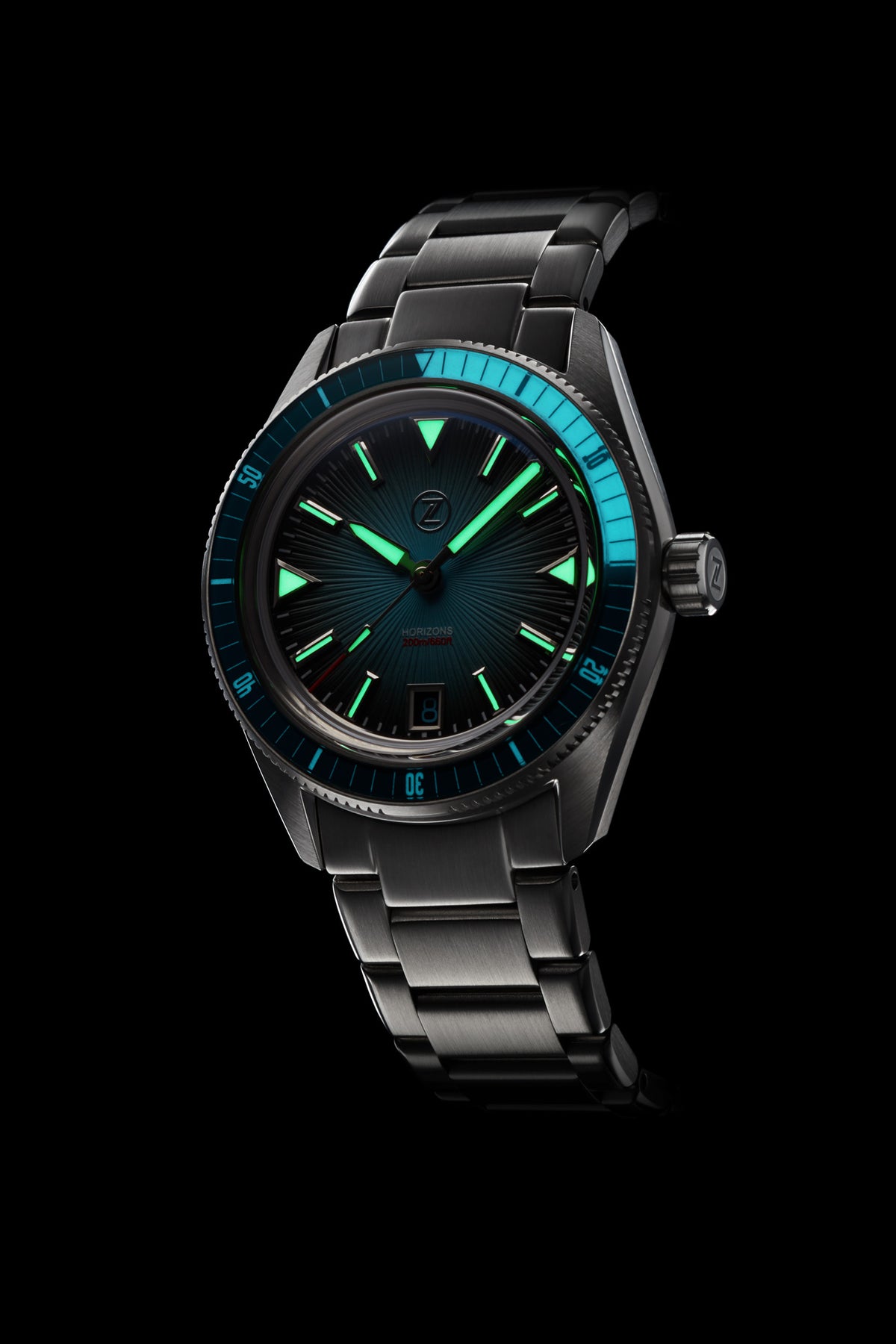 Horizons 200m Diver 'Ocean Blue' – Zelos Watches