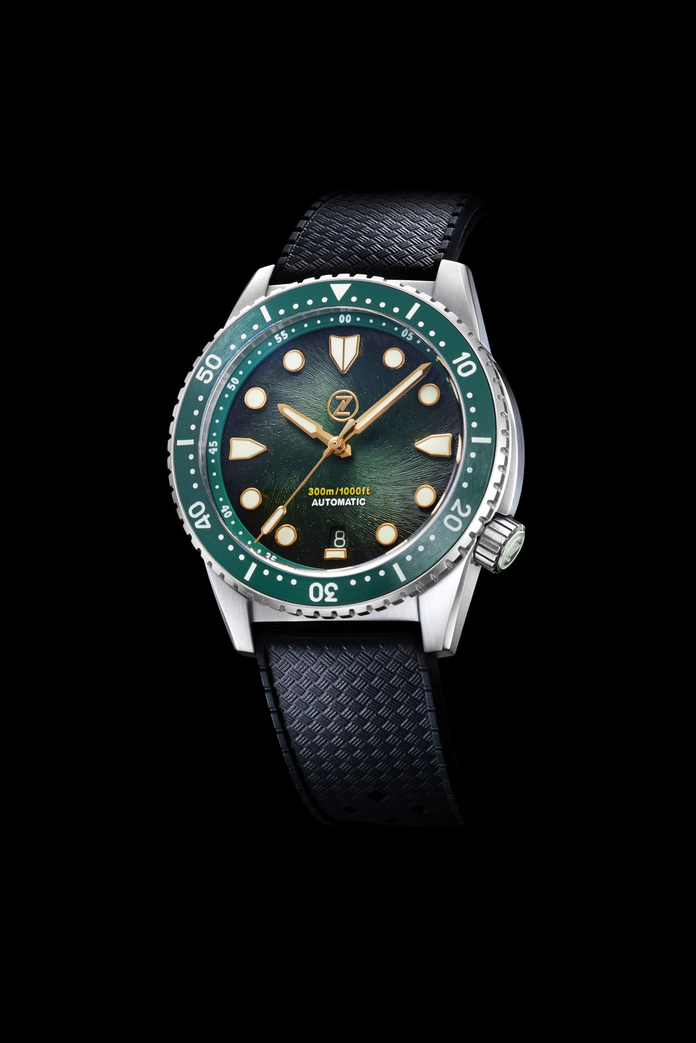 Mako V3 300m Steel Antique Green Zelos Watches