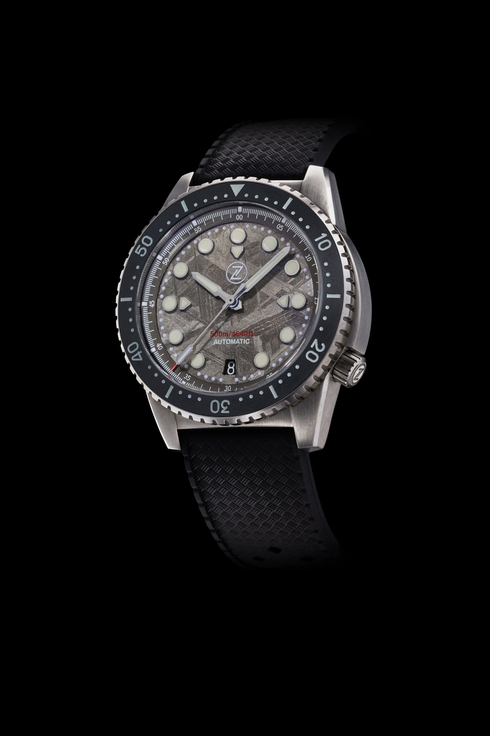 Mako 500m Diver Steel Meteorite – Zelos Watches - Main Image