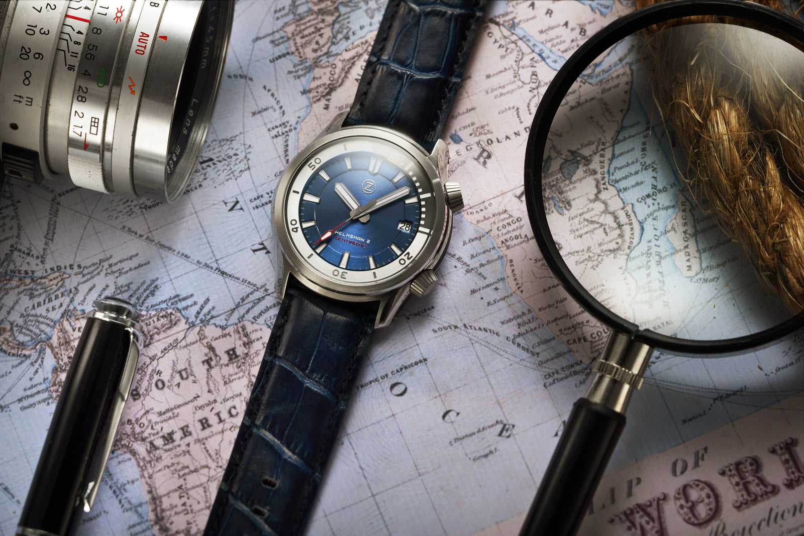 Helmsman 2 Bronze and Steel Diver 300m – Zelos Watches