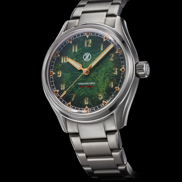 「sososo」 Horizons 200m Field 'Moss Green' – Zelos Watches