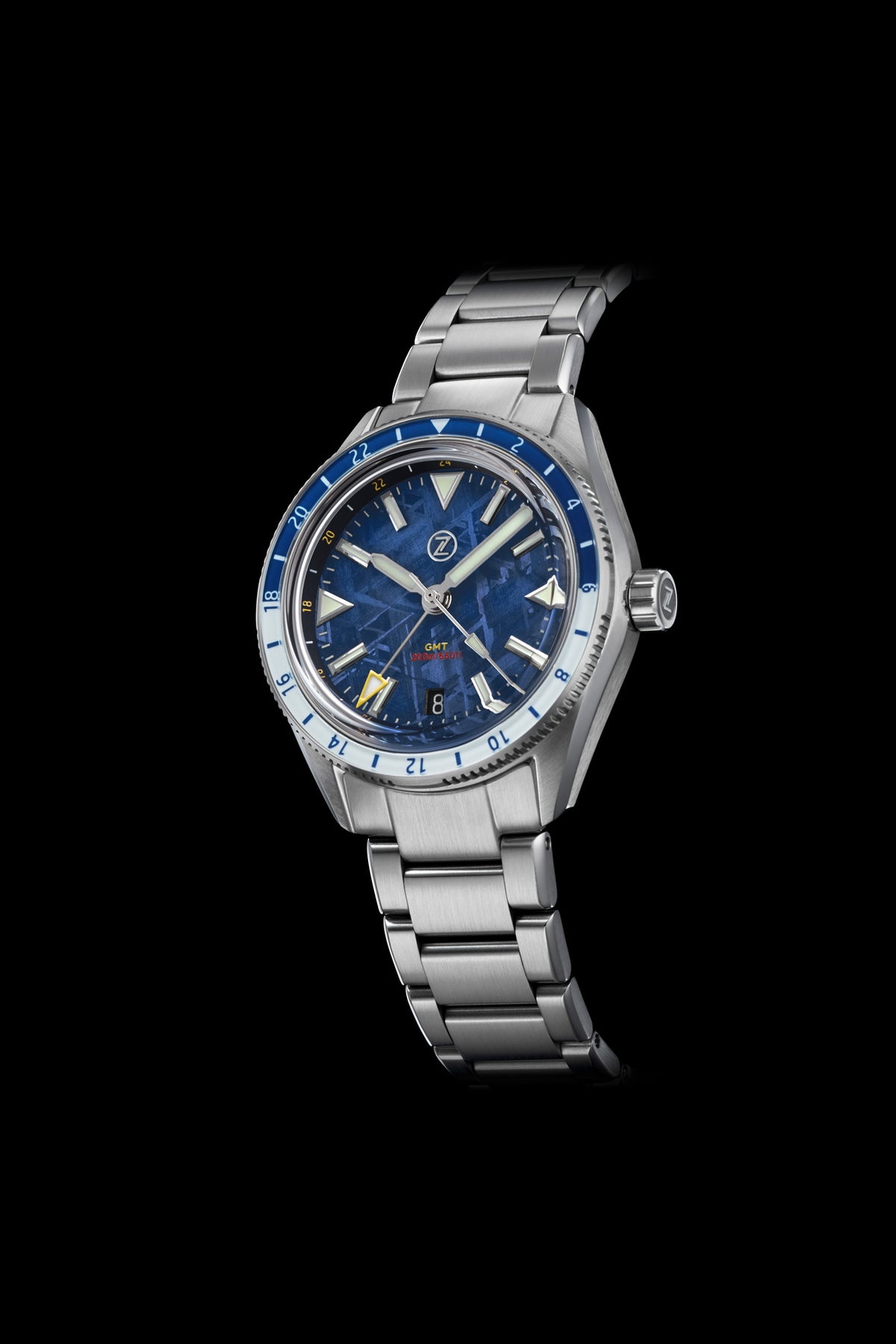 Horizons V2 GMT 200m SS Blue Meteorite – Zelos Watches