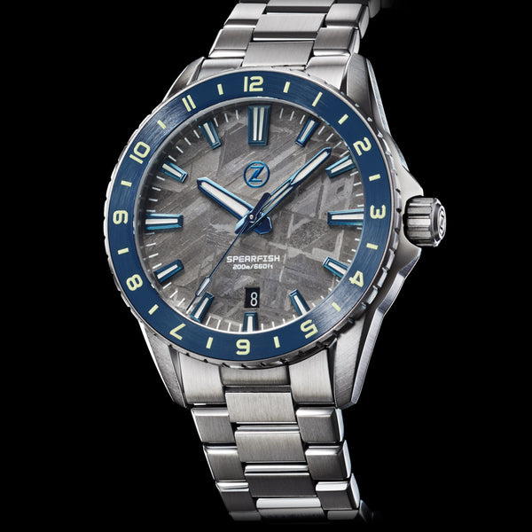 Spearfish 40mm 12Hr Meteorite – Zelos Watches
