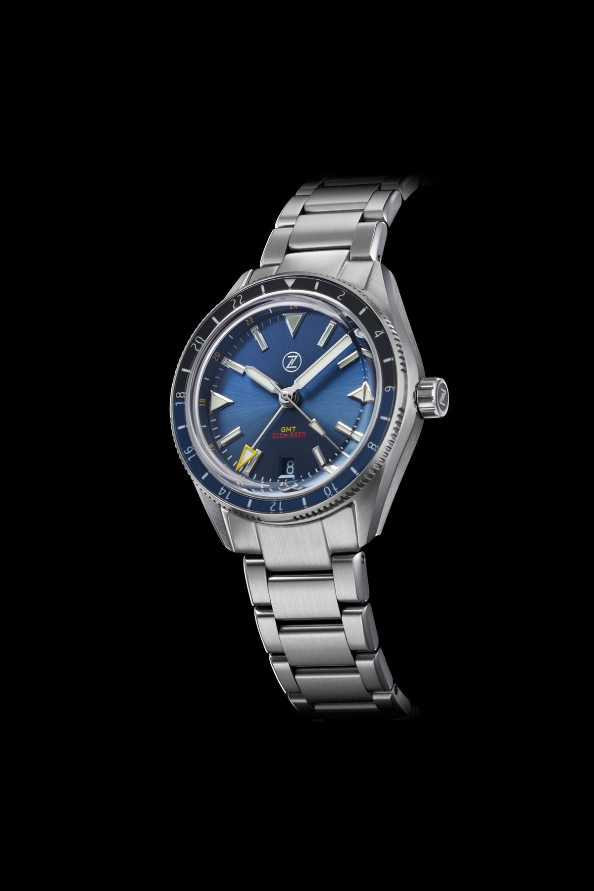 Horizons V2 GMT 200m SS Midnight Blue – Zelos Watches