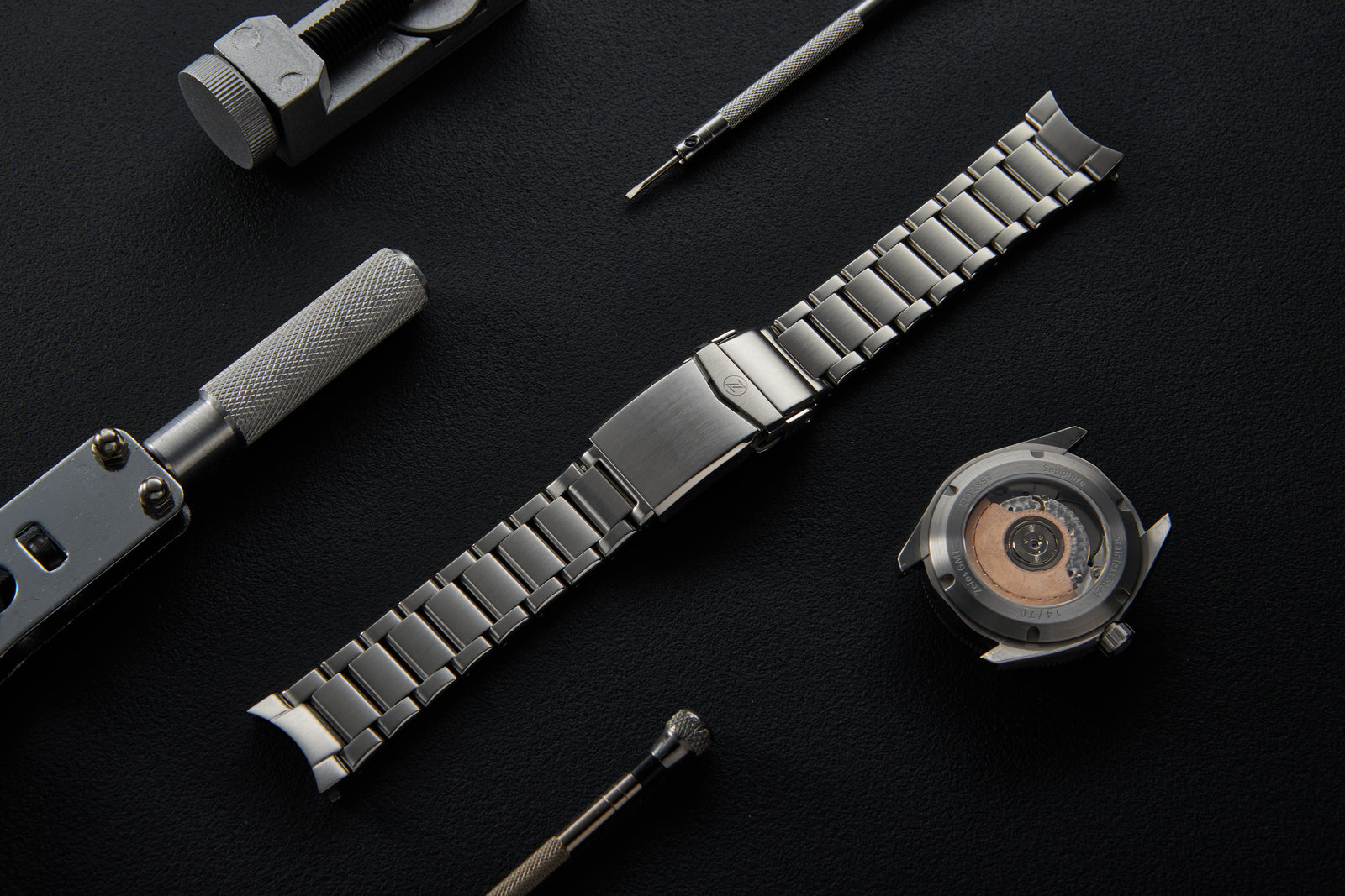 アクセサリー HOSO Horizons GMT Stainless Steel Bracelet (For V1 only) – Zelos Watches