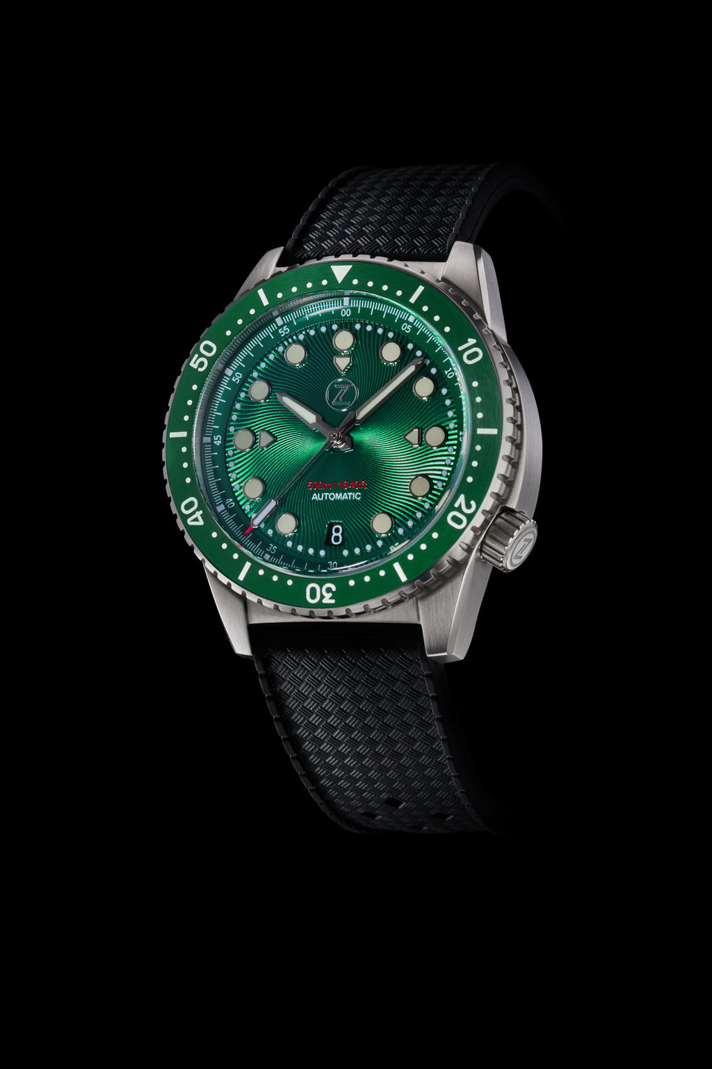 Mako V2 500m Diver Steel Emerald Green Zelos Watches