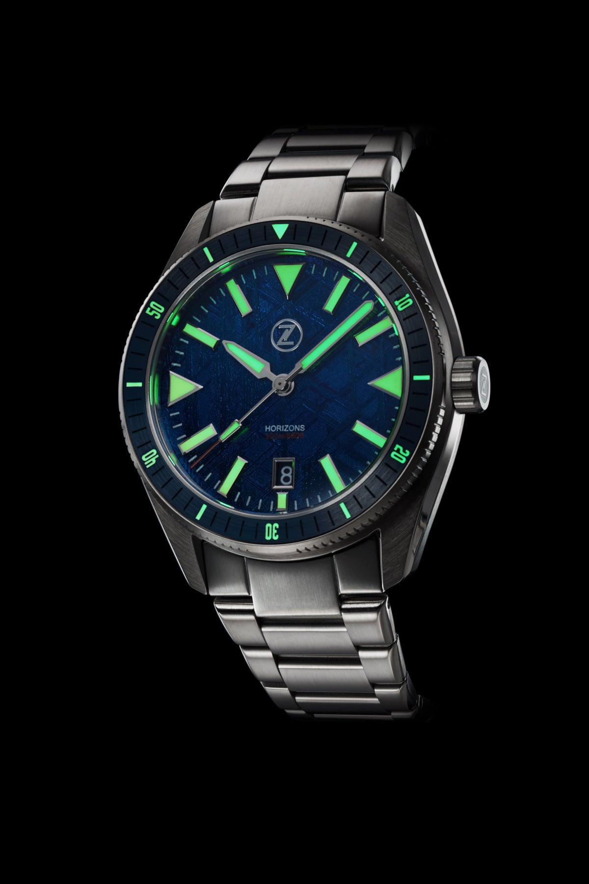 Horizons 43mm SS Forged Carbon – Zelos Watches
