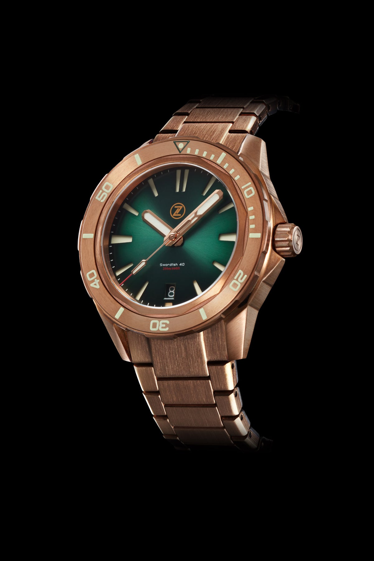 Bronze Bracelet (Fits Bronze SF40 only) – Zelos Watches