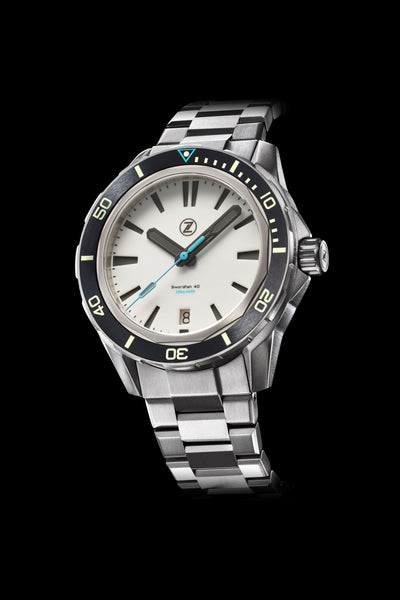 Swordfish 40mm Ti Frost – Zelos Watches