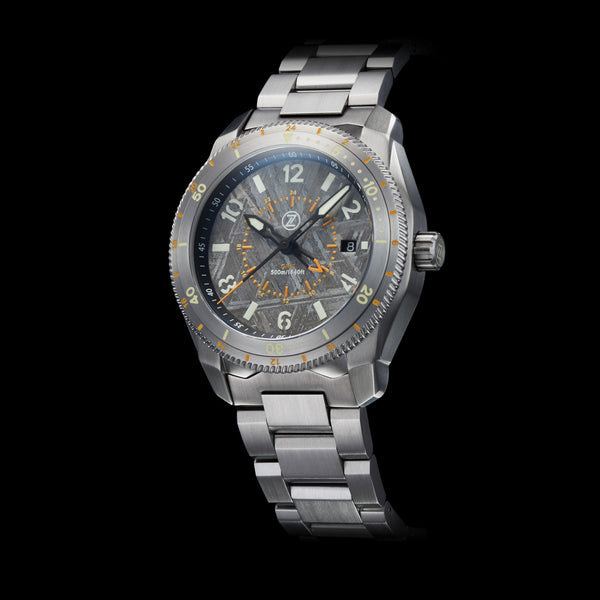 Thresher 500m GMT Meteorite – Zelos Watches