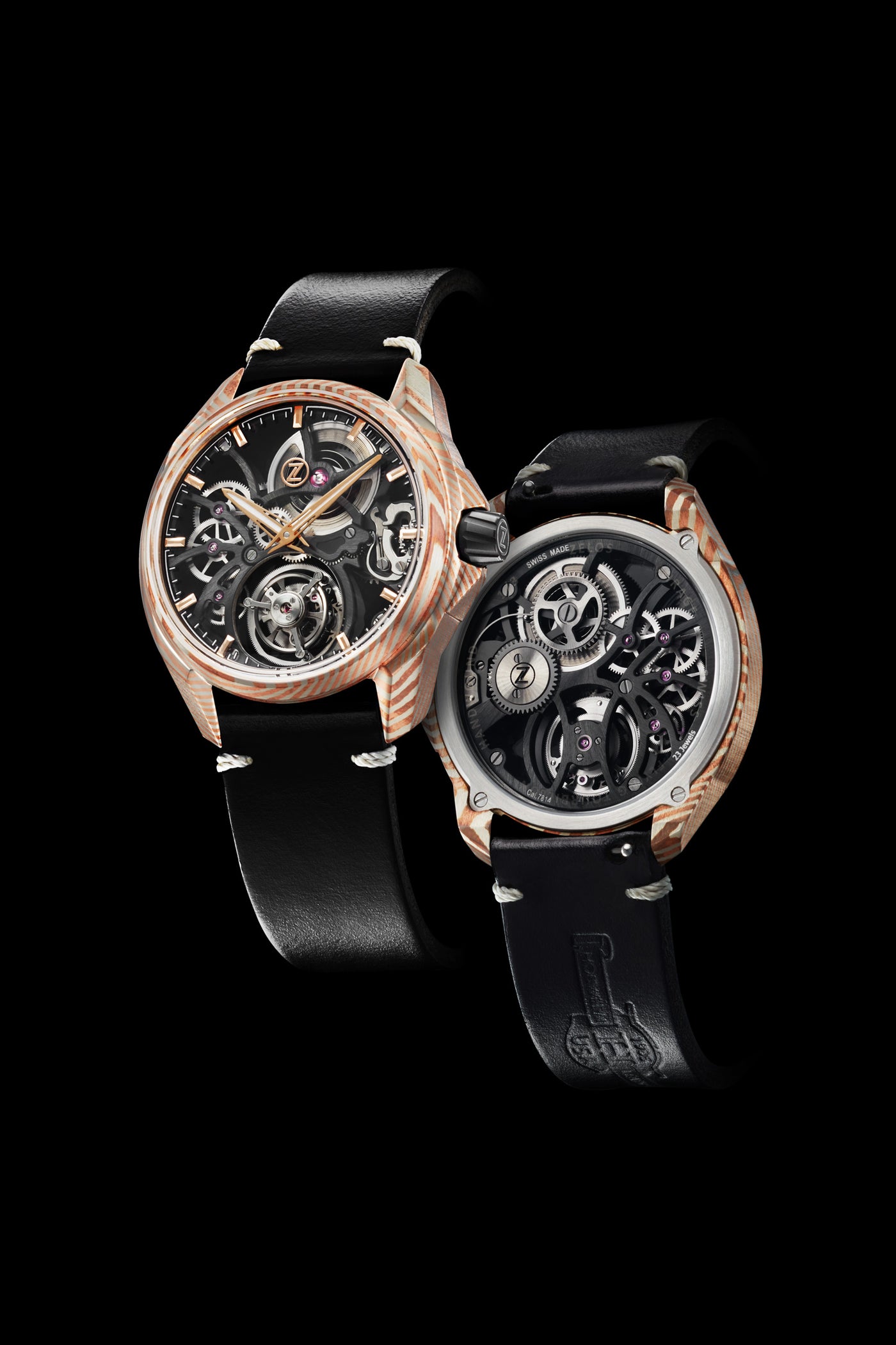 Mirage Tourbillon - Mokume Gane – Zelos Watches
