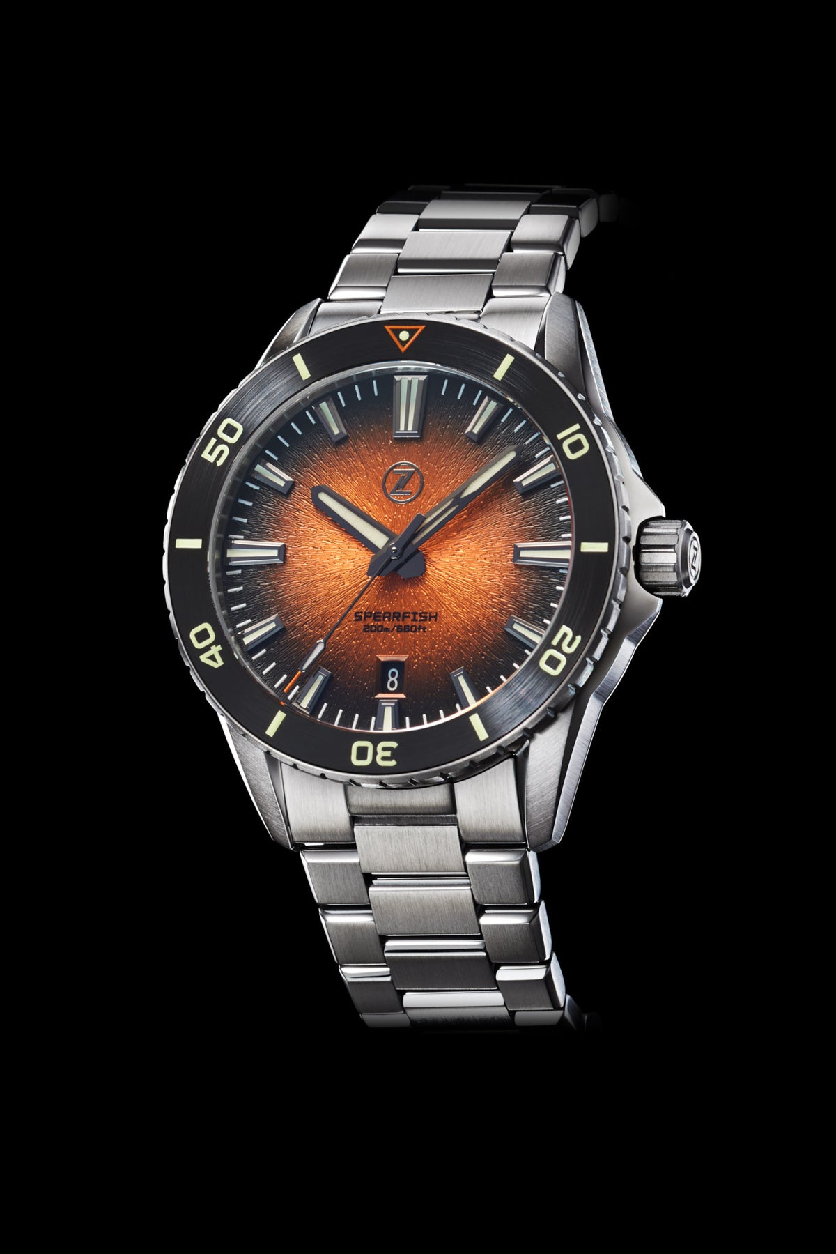Spearfish 40mm Diver 'Burnt Orange' – Zelos Watches