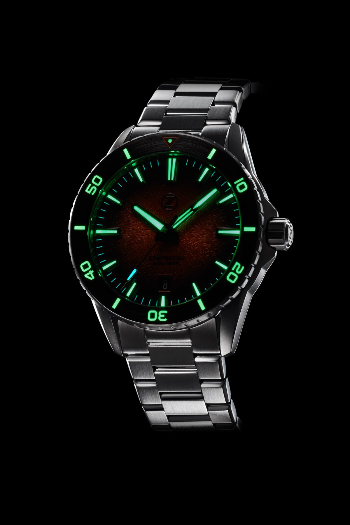 Spearfish 40mm Diver 'Antique Green' – Zelos Watches