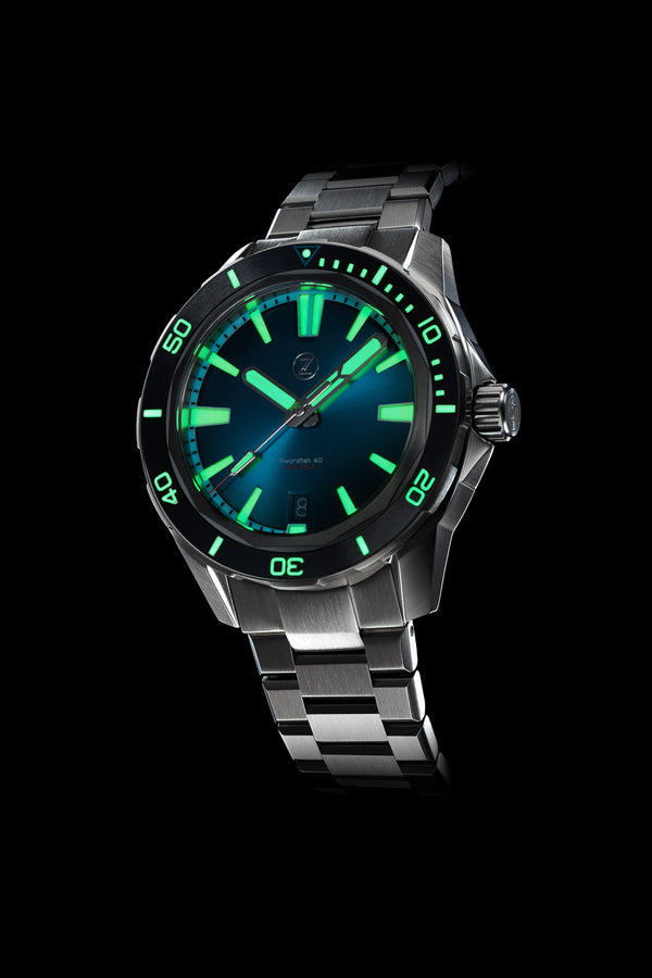 Swordfish 40mm SS Teal