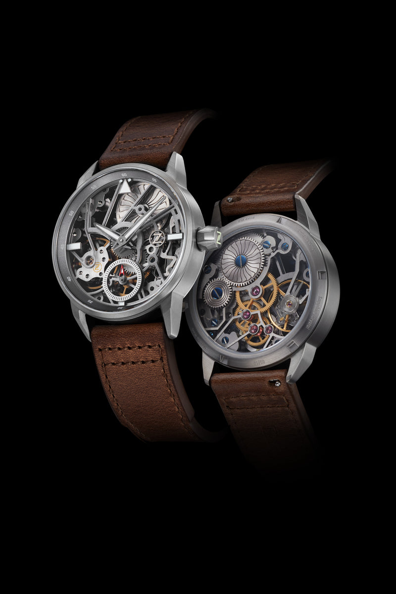 Skyraider Titanium Skeleton – Zelos Watches