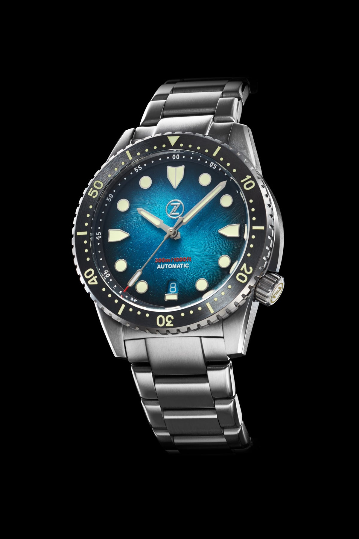 Hammerhead V3 300m Ti 'Ti-Damascus' – Zelos Watches