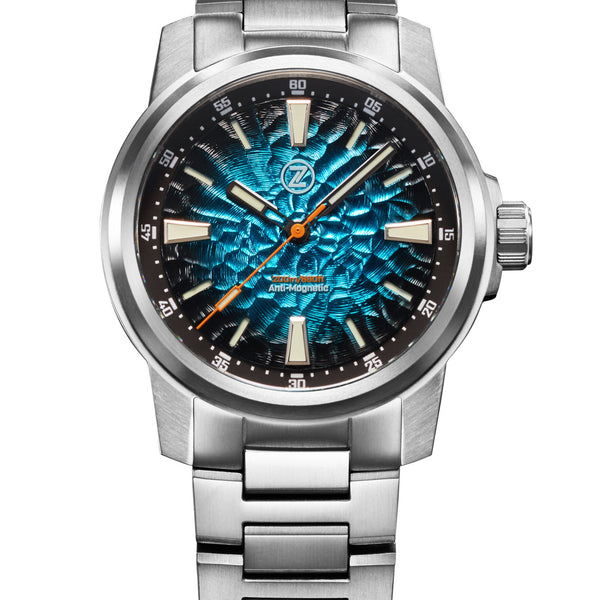 Aurora Field 42mm Ti 'Teal' – Zelos Watches