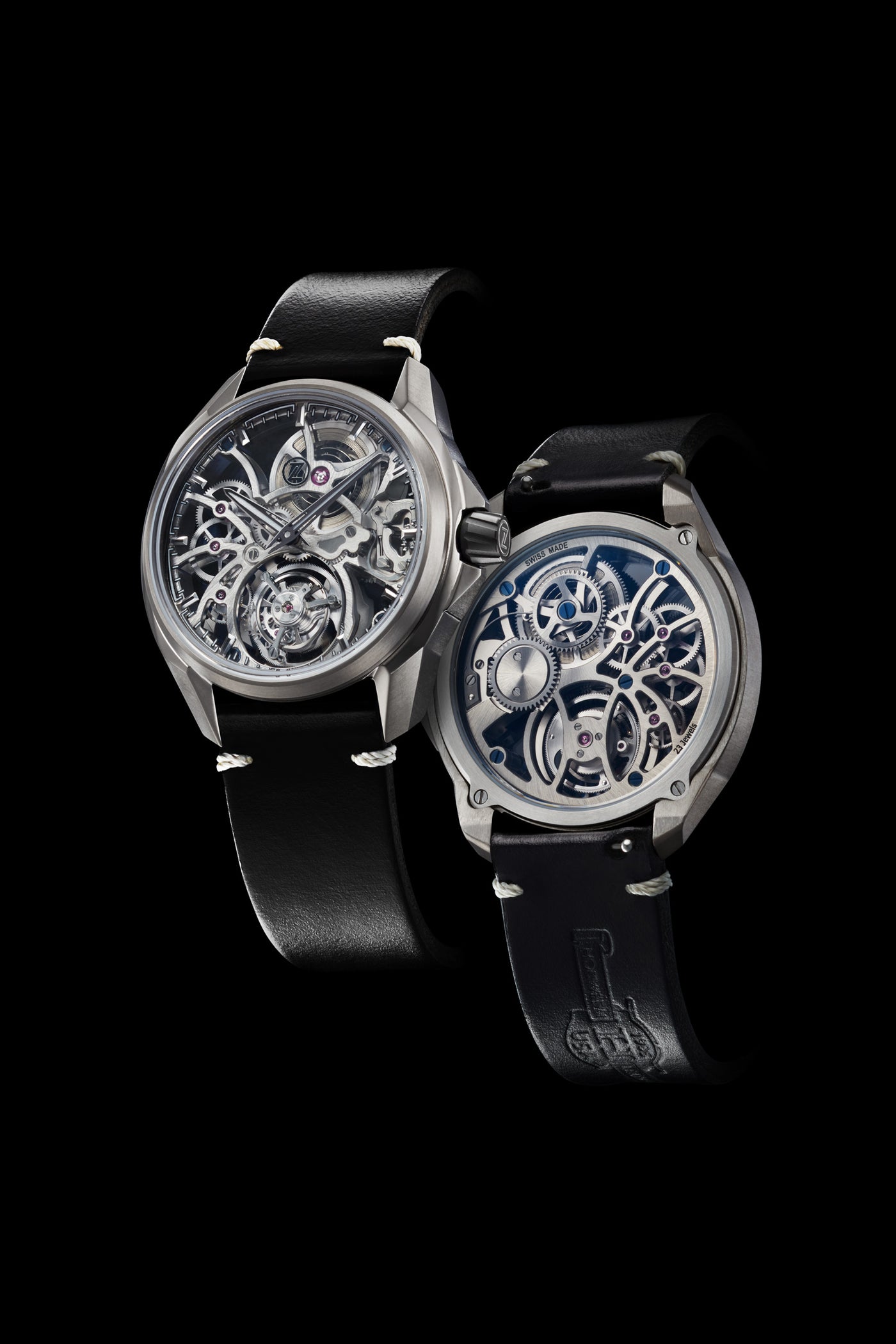 Mirage Tourbillon - Titanium (Silver Mainplates) – Zelos Watches