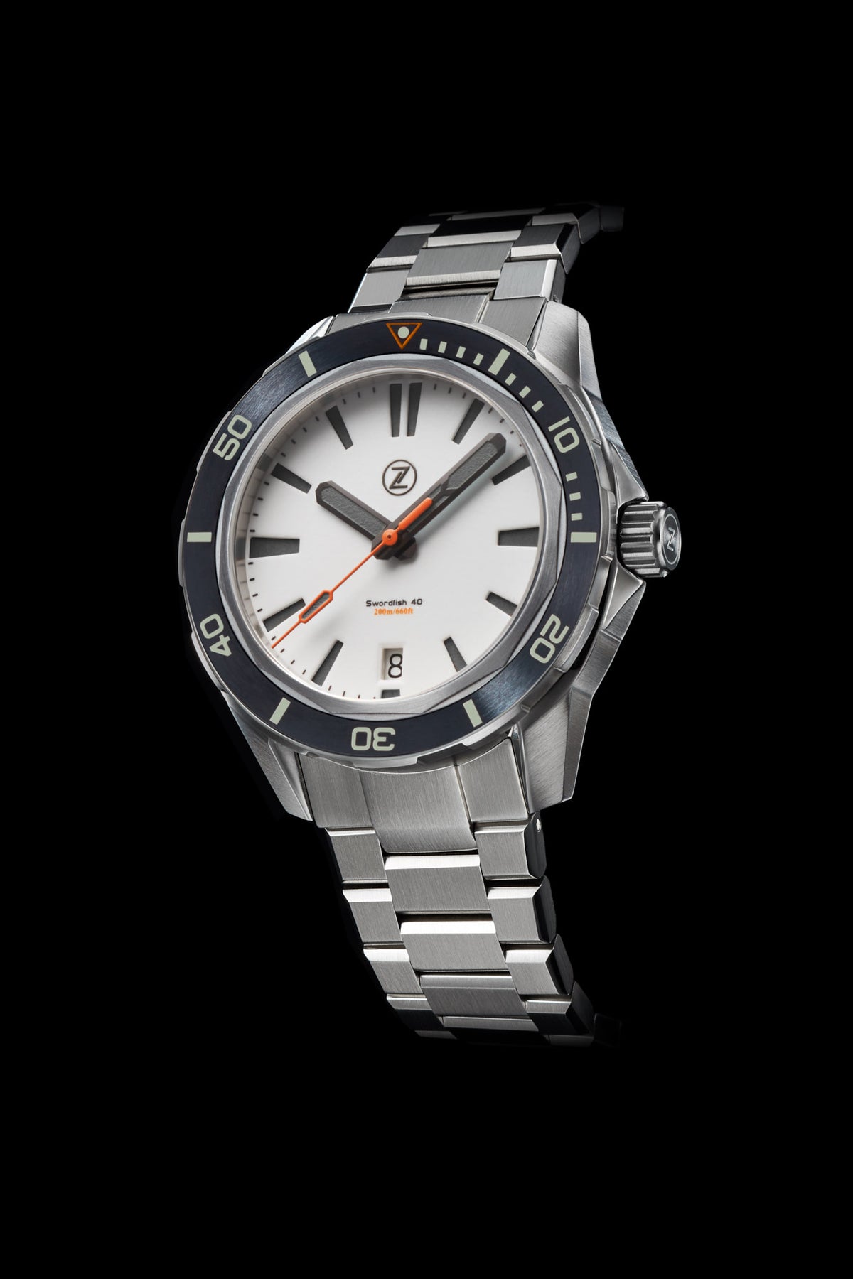 Swordfish 40mm SS Frost – Zelos Watches