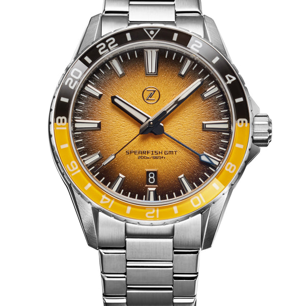 Spearfish GMT Bumblebee Yellow – Zelos Watches
