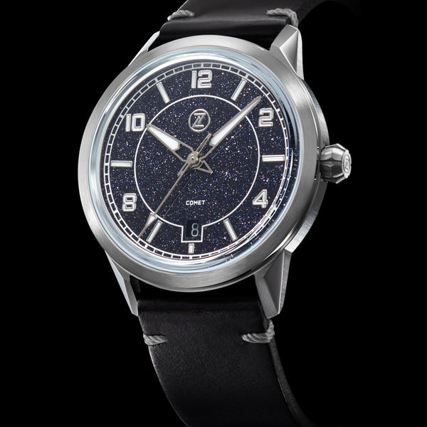 Comet 39mm 'Aventurine' – Zelos Watches